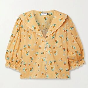 Rixo Yellow London Blouse M